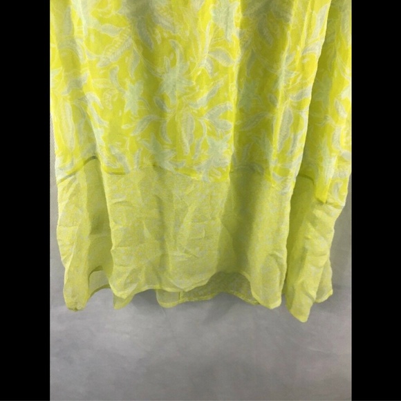 NWT $228 Joie 'Anerae'‎ Silk Top Yellow-Lime [SZ Medium ] - Picture 8 of 8